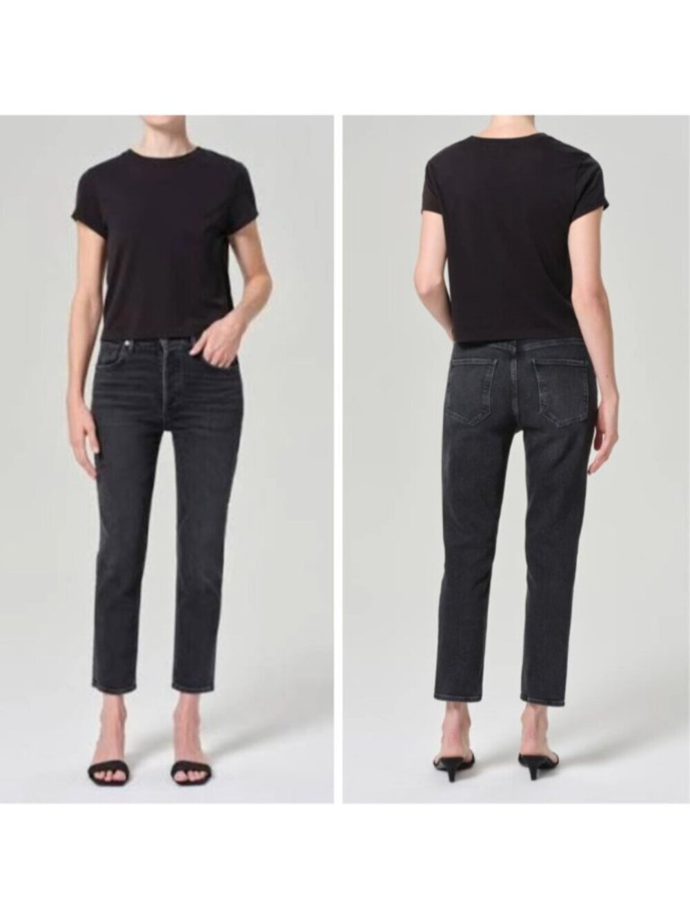 AGOLDE Riley High Rise Straight Crop Jean in Panoramic